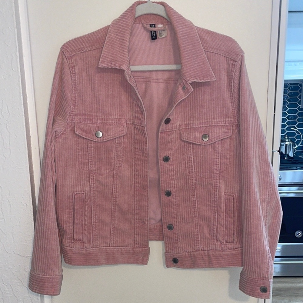 H&M Pink Corduroy Jacket